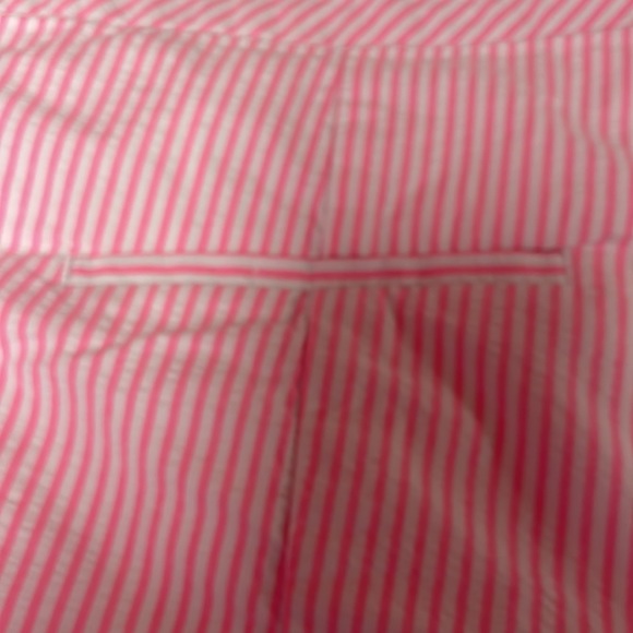 Lilly Pulitzer Womens shorts 10 pink white striped Kelly seersucker pink tropics - Picture 8 of 10